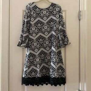 ⭐️Rare Editions Kaleidoscope Lace Trim Girl’s size 14